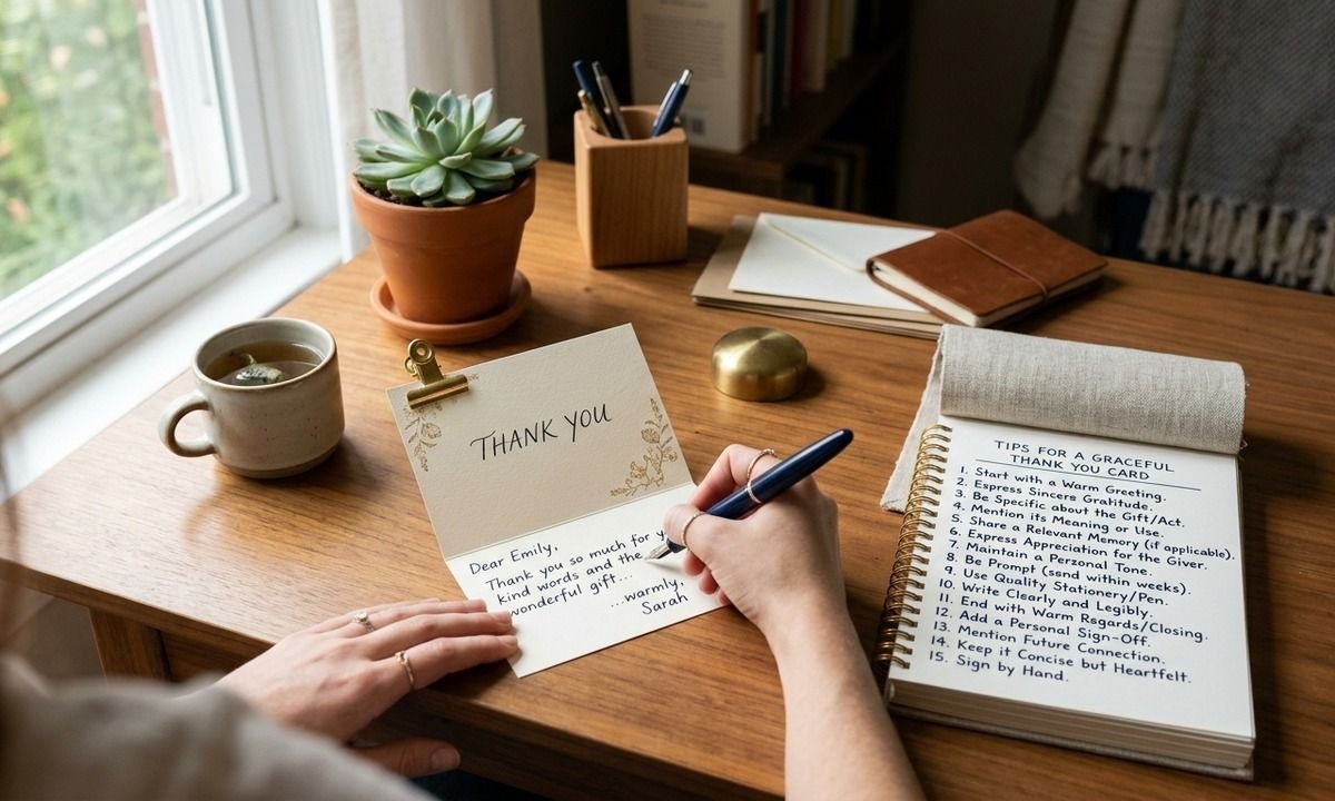 15 Tips on How To Write a Thank You Card
