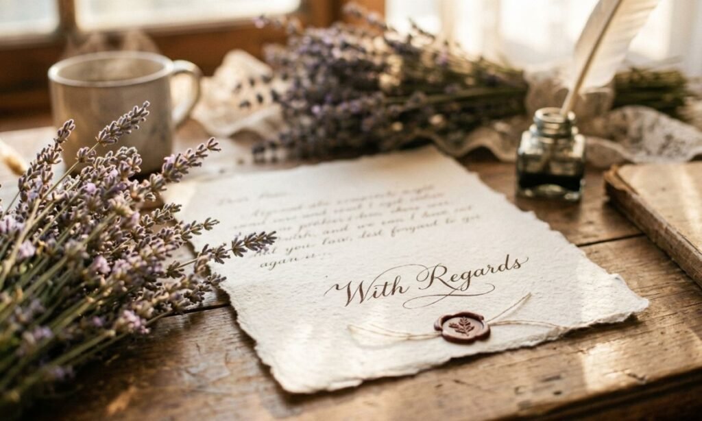 End With Your Regards