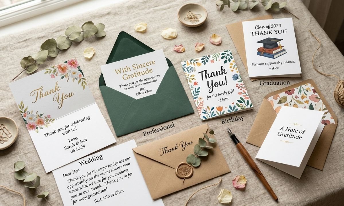 Thank You Cards for Various Occasions