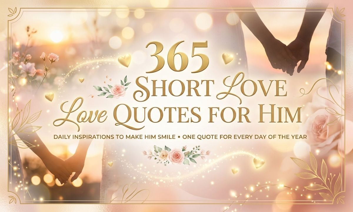 365 Short Love Quotes for Him