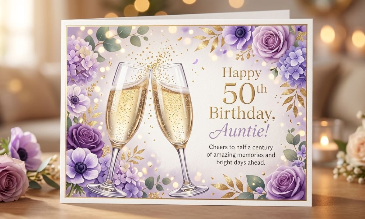 50th Birthday Wishes for Auntie