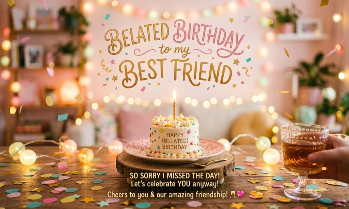 Belated Birthday Wishes for Best Friend