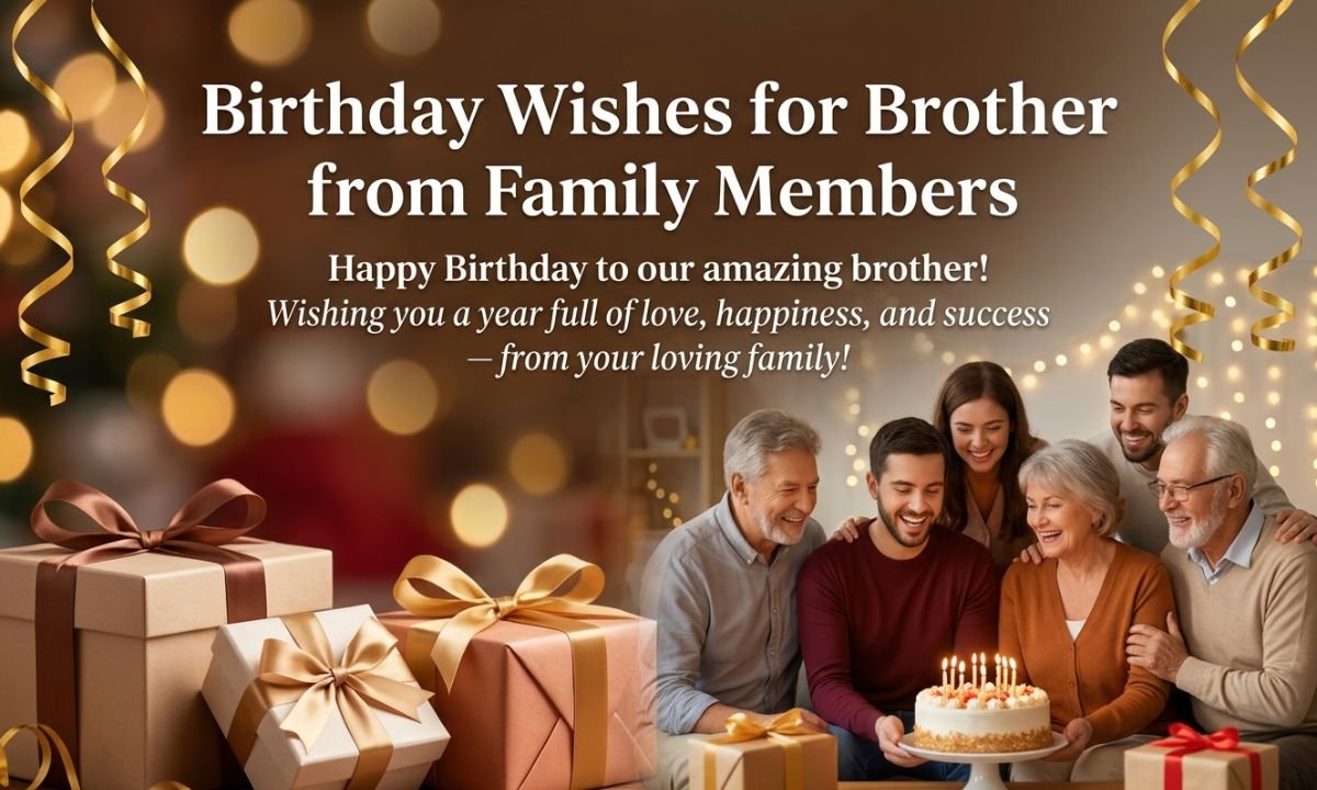 Birthday Wishes for Brother from Family Members