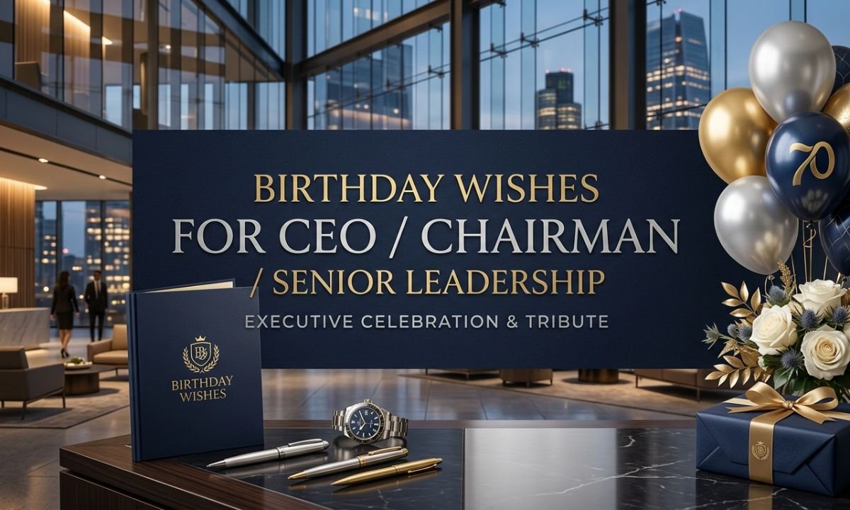 Birthday Wishes for CEO Chairman Senior Leadership