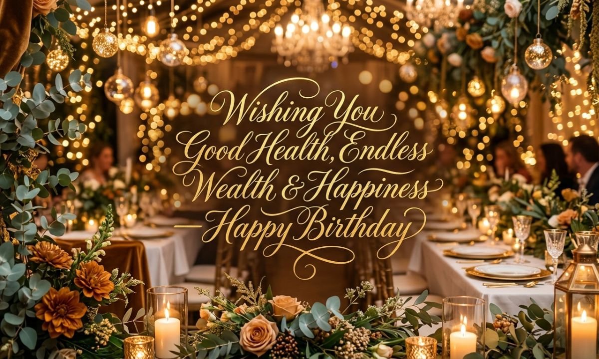 Birthday Wishes for Good Health and Wealth