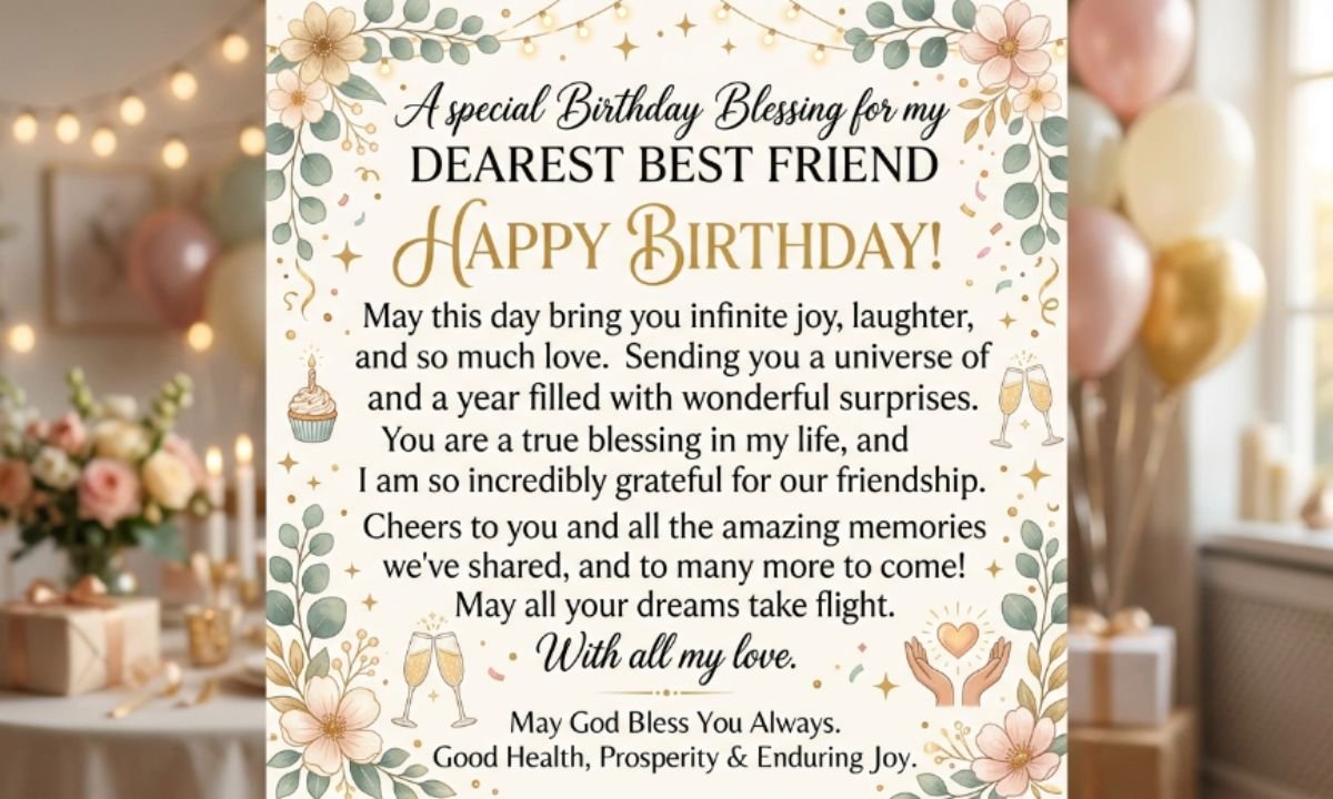 Blessing Birthday Wishes for Best Friend