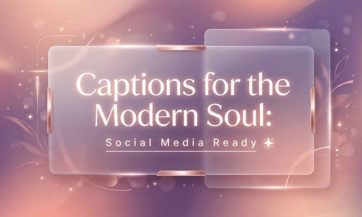 Captions for the Modern Soul Social Media Ready