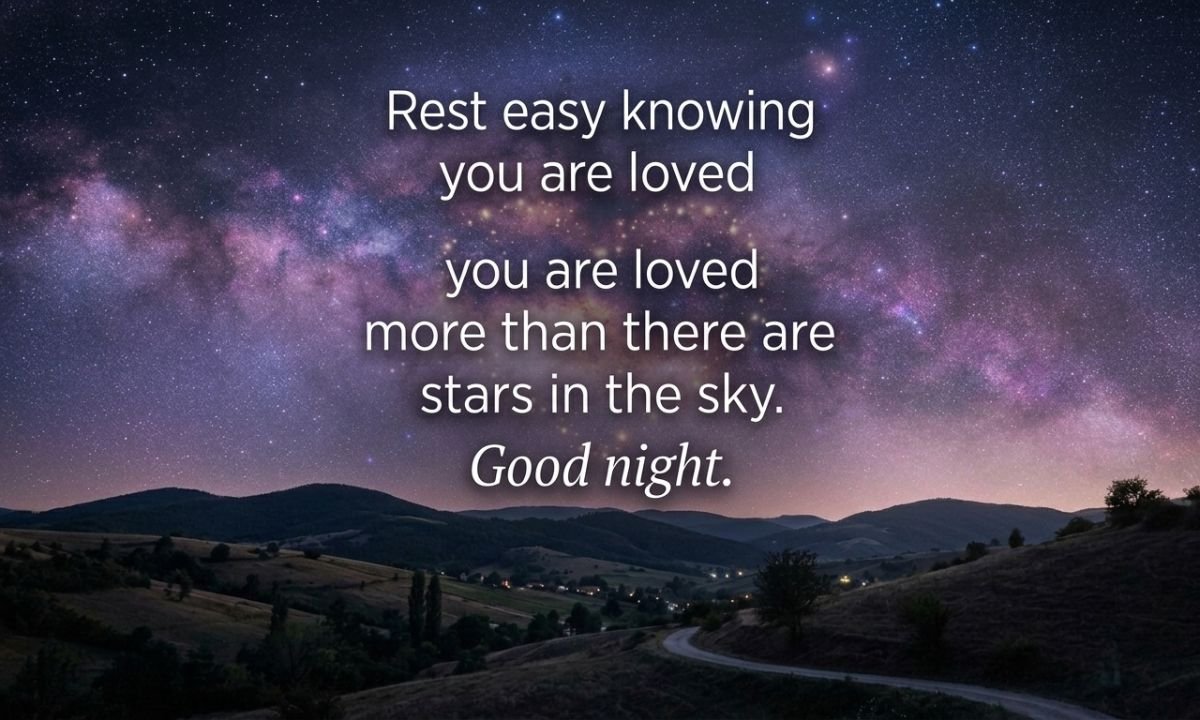DEEP GOOD NIGHT WISHES THAT REMIND HIM HE IS LOVED