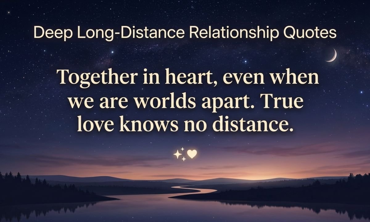 Deep Long-Distance Relationship Quotes