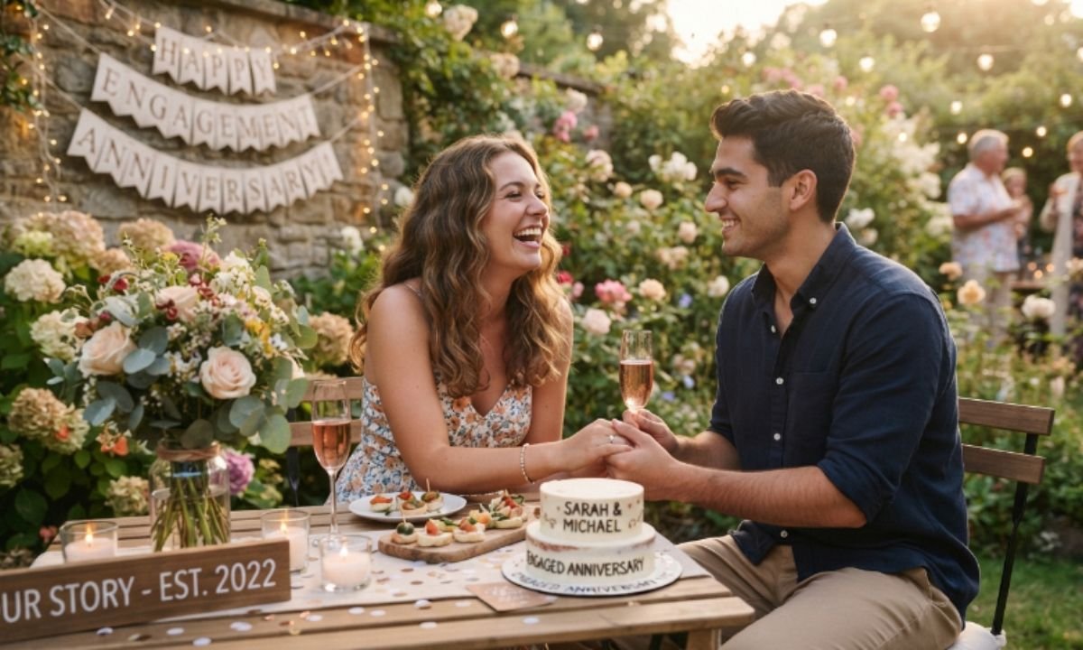Engagement Anniversary Wishes to Daughter and Son-in-law
