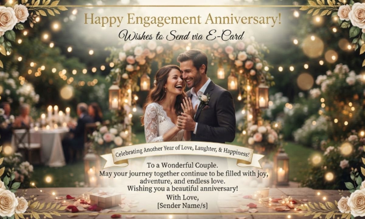 Engagement Anniversary Wishes to Send via E-Card