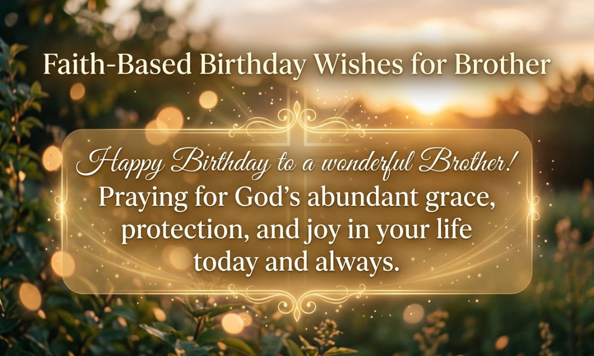 Faith-Based Birthday Wishes for Brother