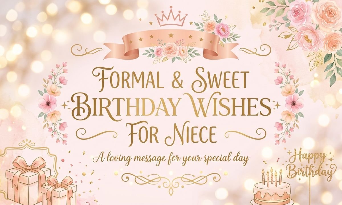Formal and Respectful Birthday Wishes for Niece
