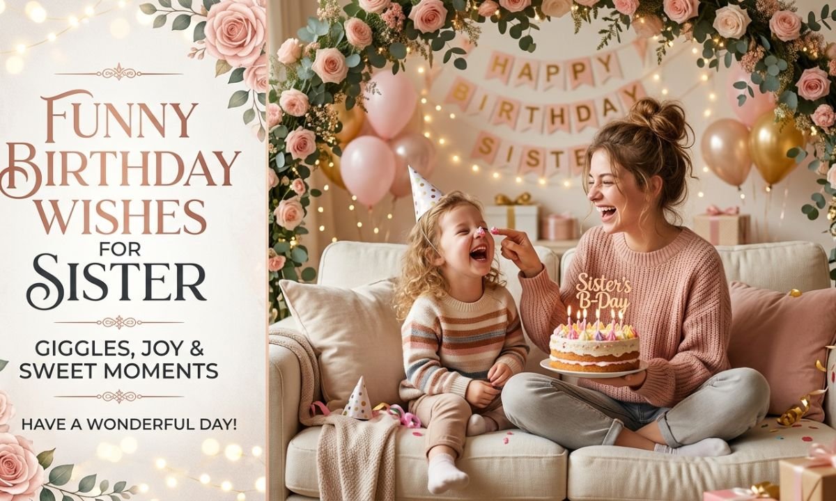 Funny Birthday Wishes for Sister
