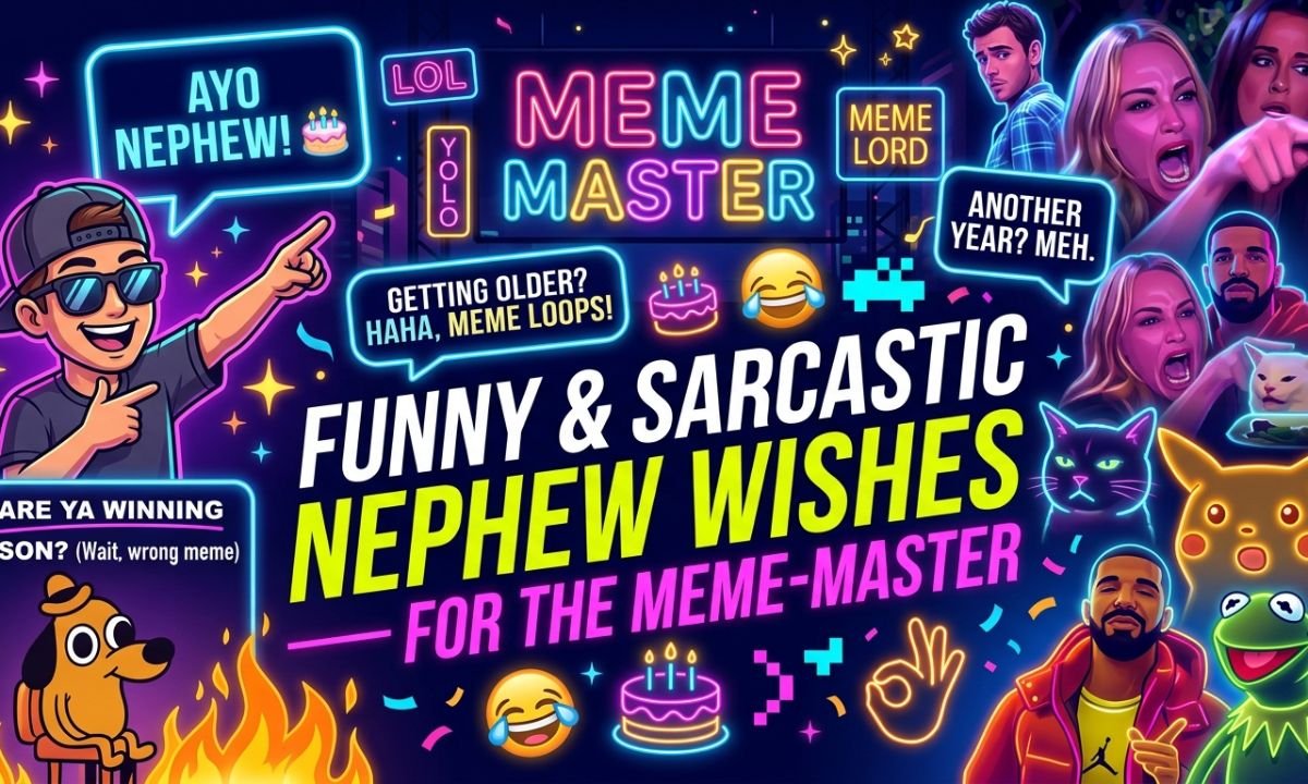 Funny & Sarcastic Happy Birthday Nephew Wishes (For the Meme-Master)