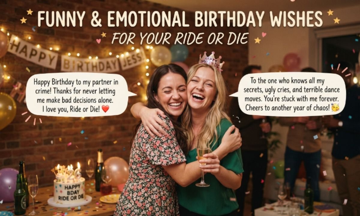 Funny and Emotional Birthday Wishes for Your Ride or Die