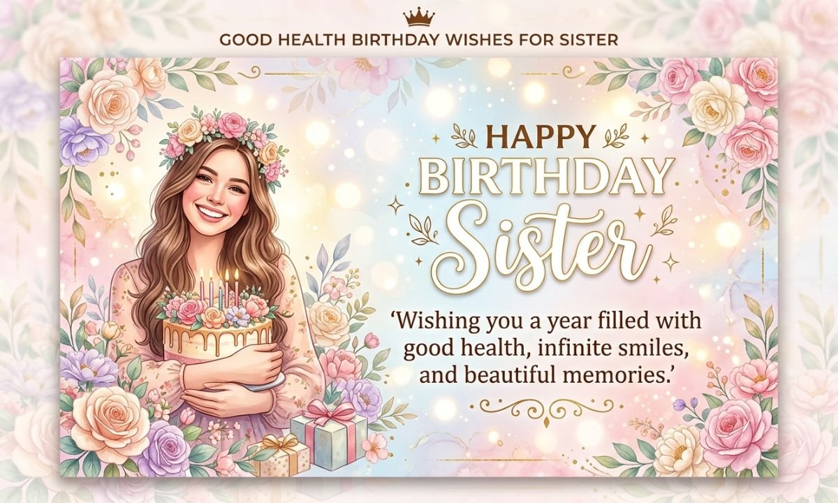 Good Health Birthday Wishes for Sister