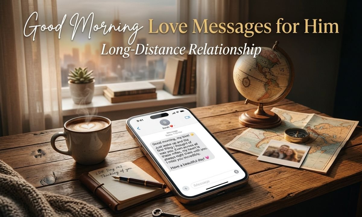 Good Morning Love Messages for Him in a Long-Distance Relationship