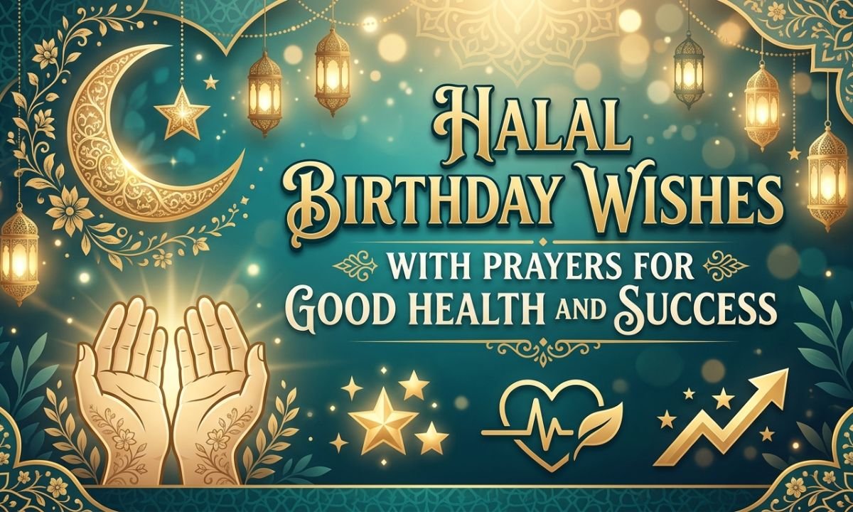 Halal Birthday Wishes with Prayers for Good Health and Success