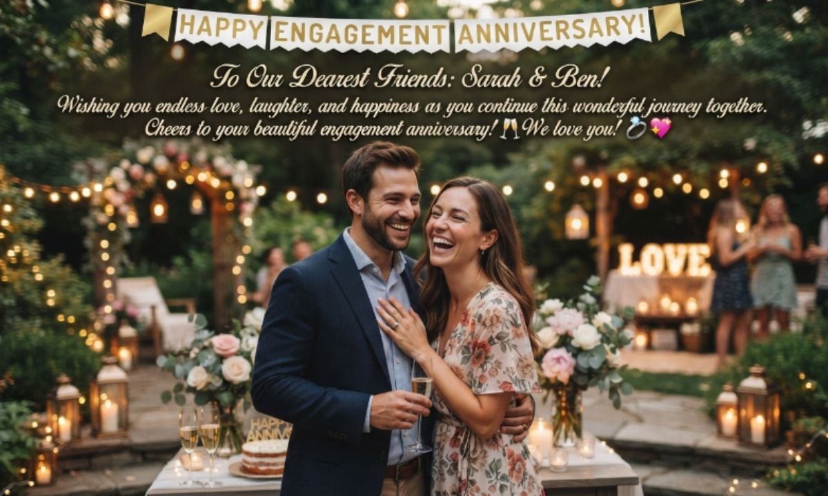 Happy Engagement Anniversary Wishes to Friend