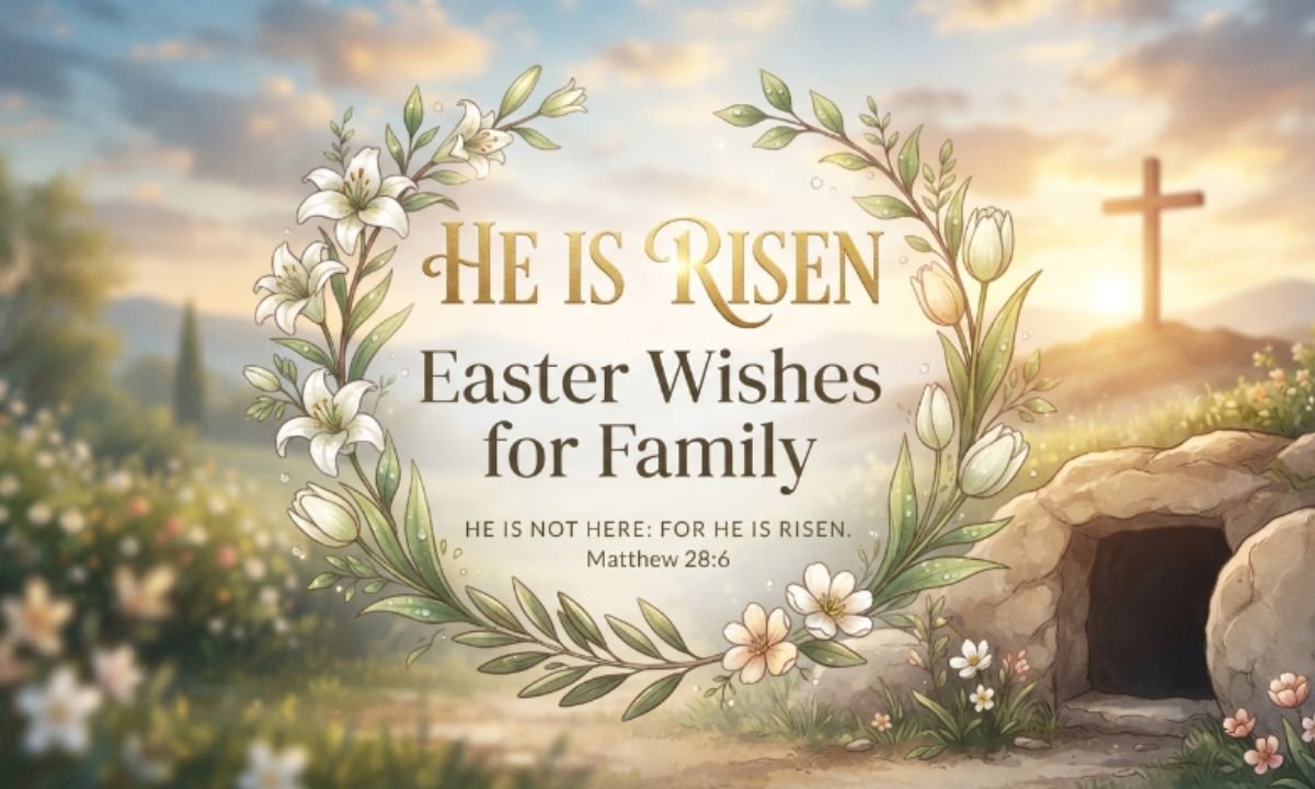 He Is Risen Easter Wishes for Family