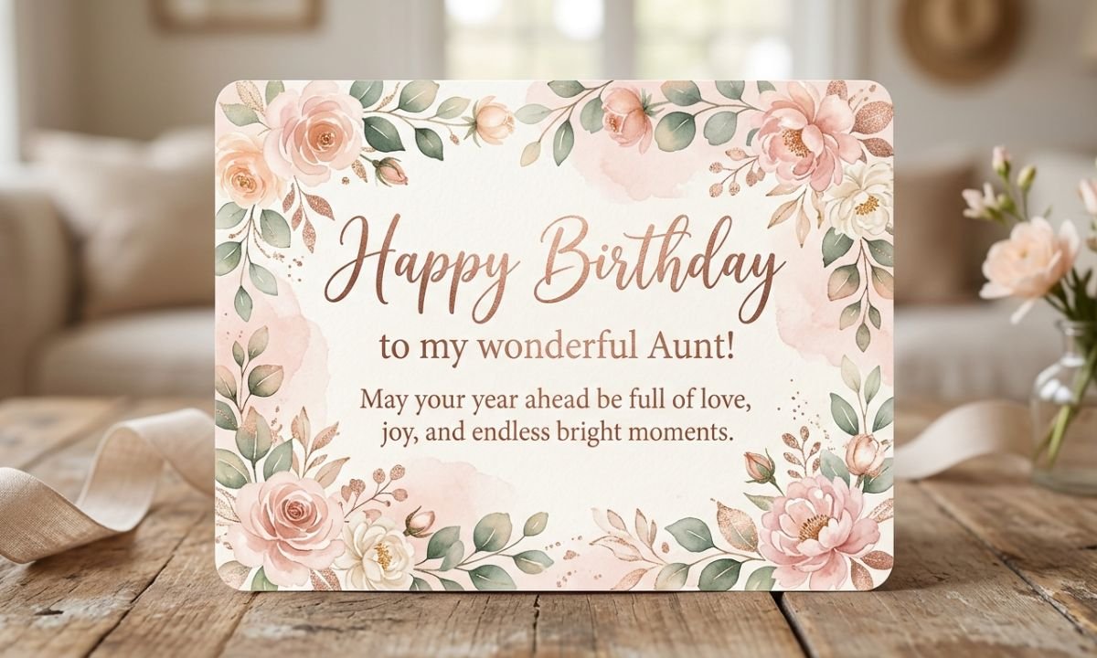 Heart Touching Birthday Quotes for Younger Aunt
