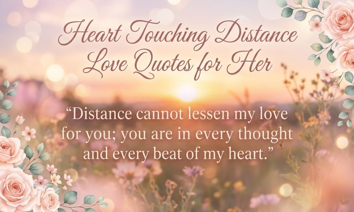 Heart Touching Distance Love Quotes for Her
