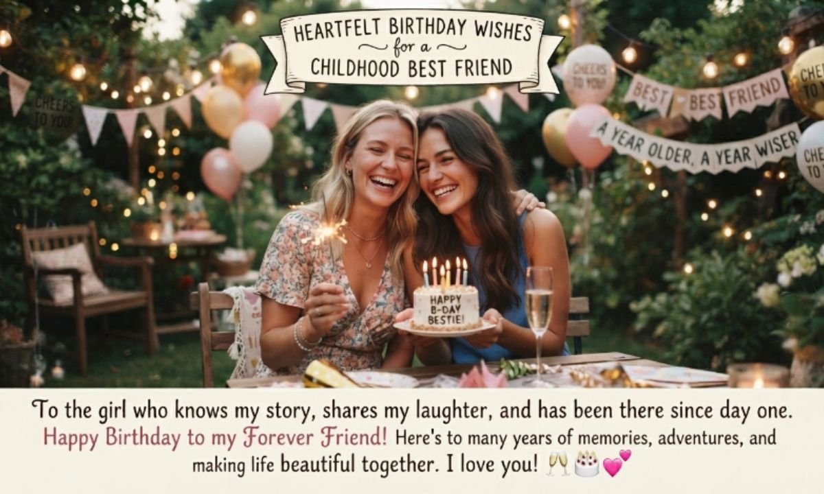 Heartfelt Birthday Wishes for a Childhood Best Friend