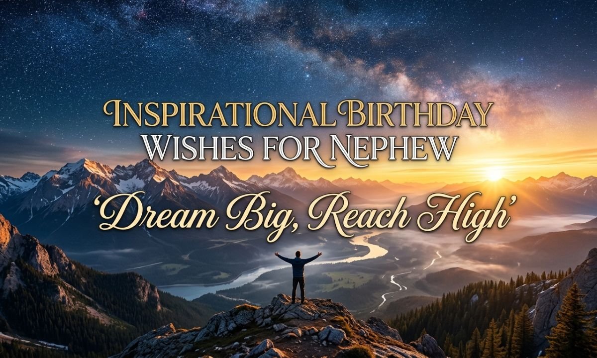 Inspirational Birthday Wishes for Nephew (Bhatija) to Encourage His Dreams