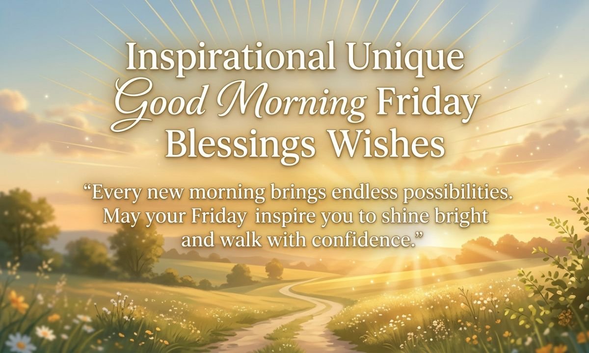 Inspirational Unique Good Morning Friday Blessings Wishes