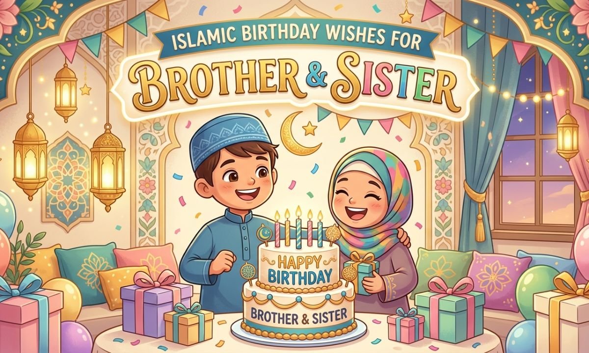 Islamic Birthday Wishes for Brother and Sister