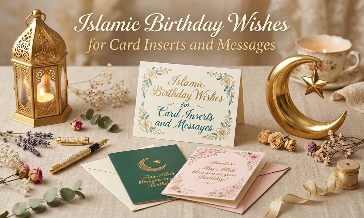 Islamic Birthday Wishes for Card Inserts and Messages