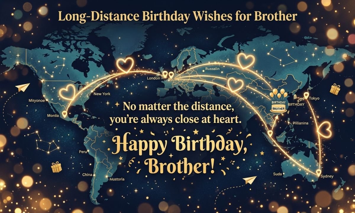 Long-Distance Birthday Wishes for Brother Forever