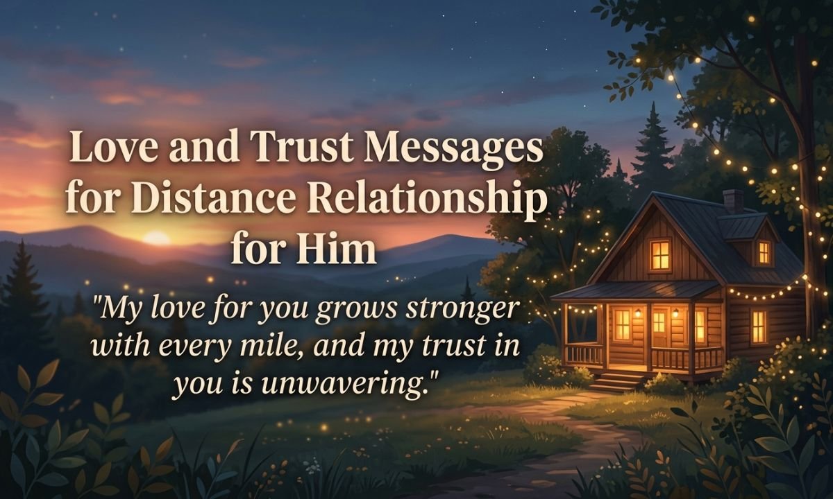 Love and Trust Messages for Distance Relationship for Him