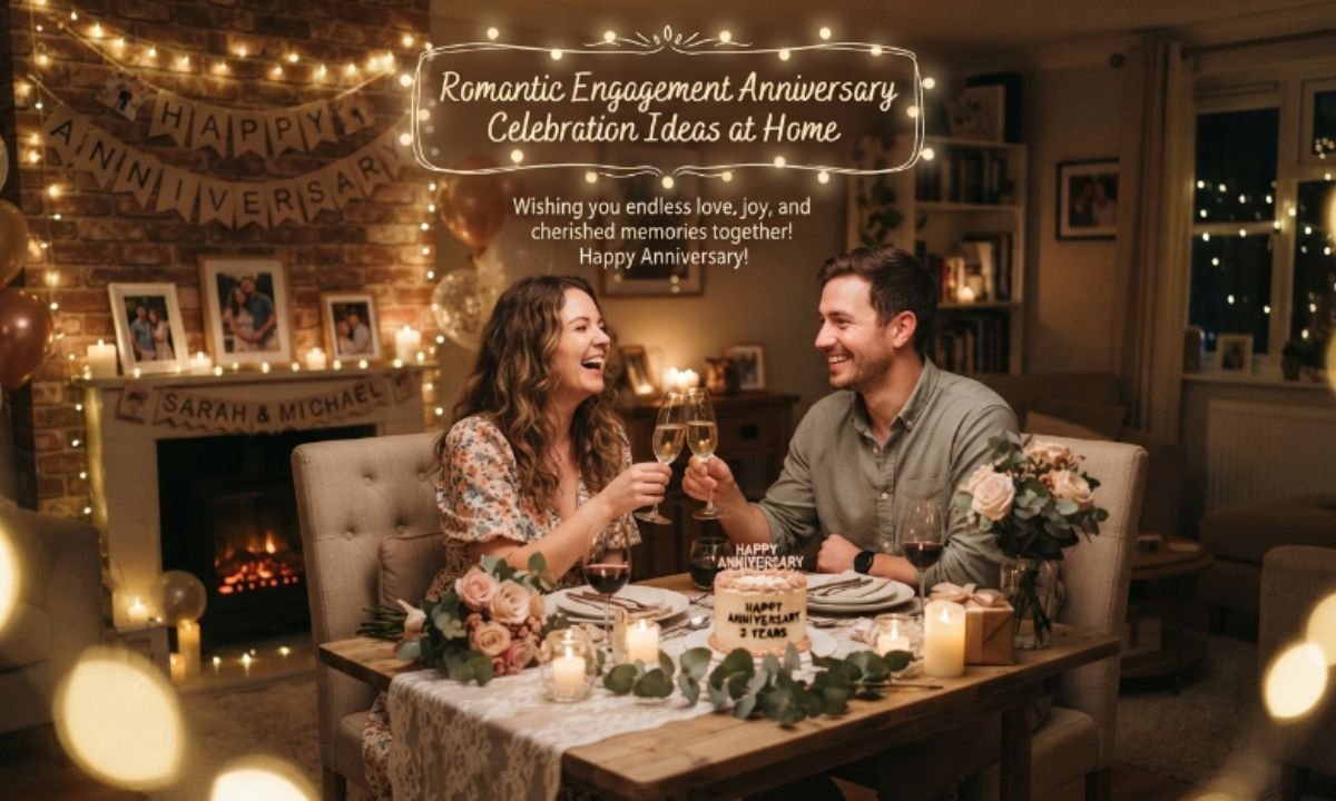 Romantic Engagement Anniversary Celebration Ideas at Home