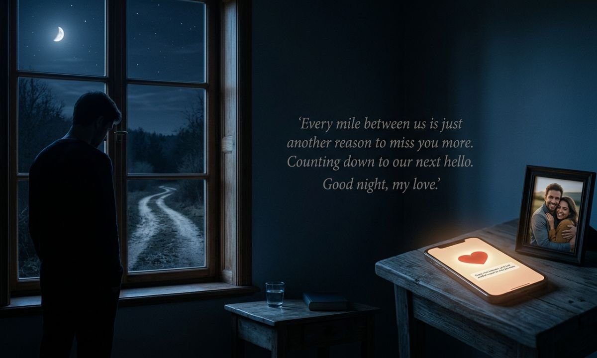 Short, Sweet & Heart Touching Good Night Wishes For Him Long Distance 
