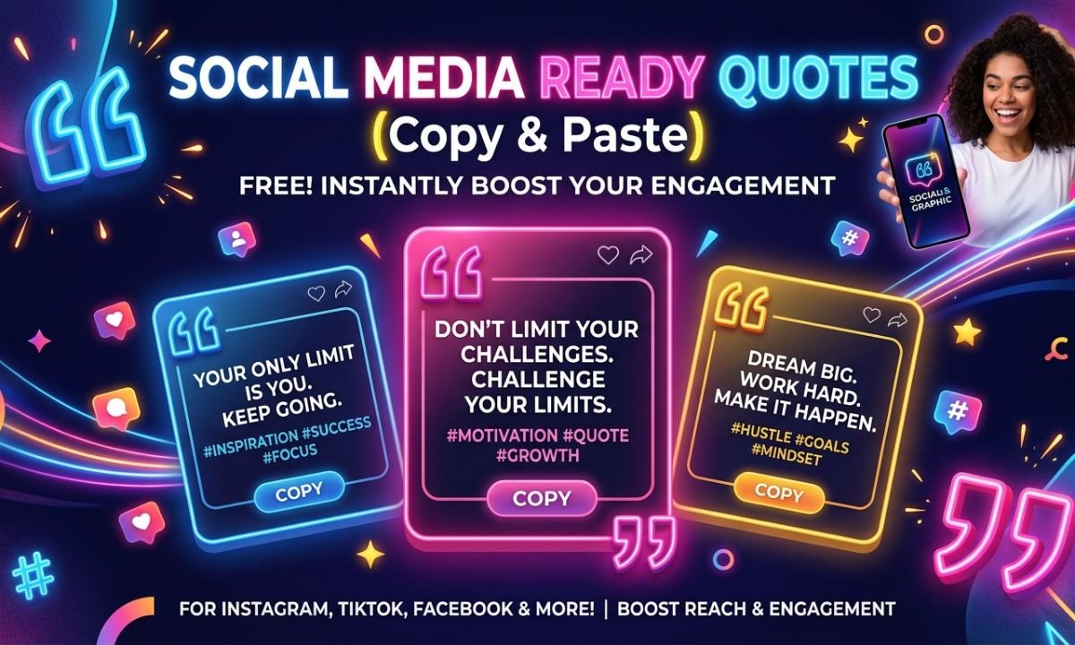 Social Media Ready Quotes (Copy & Paste)