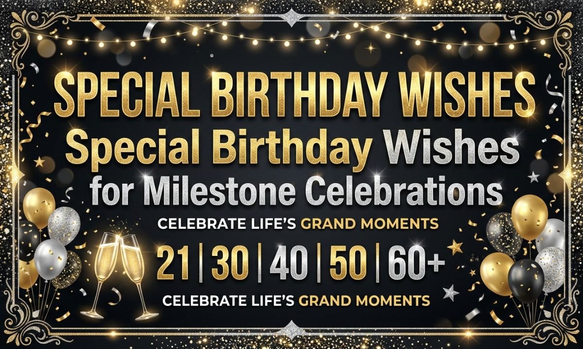 Special Birthday Wishes for Milestone Celebrations