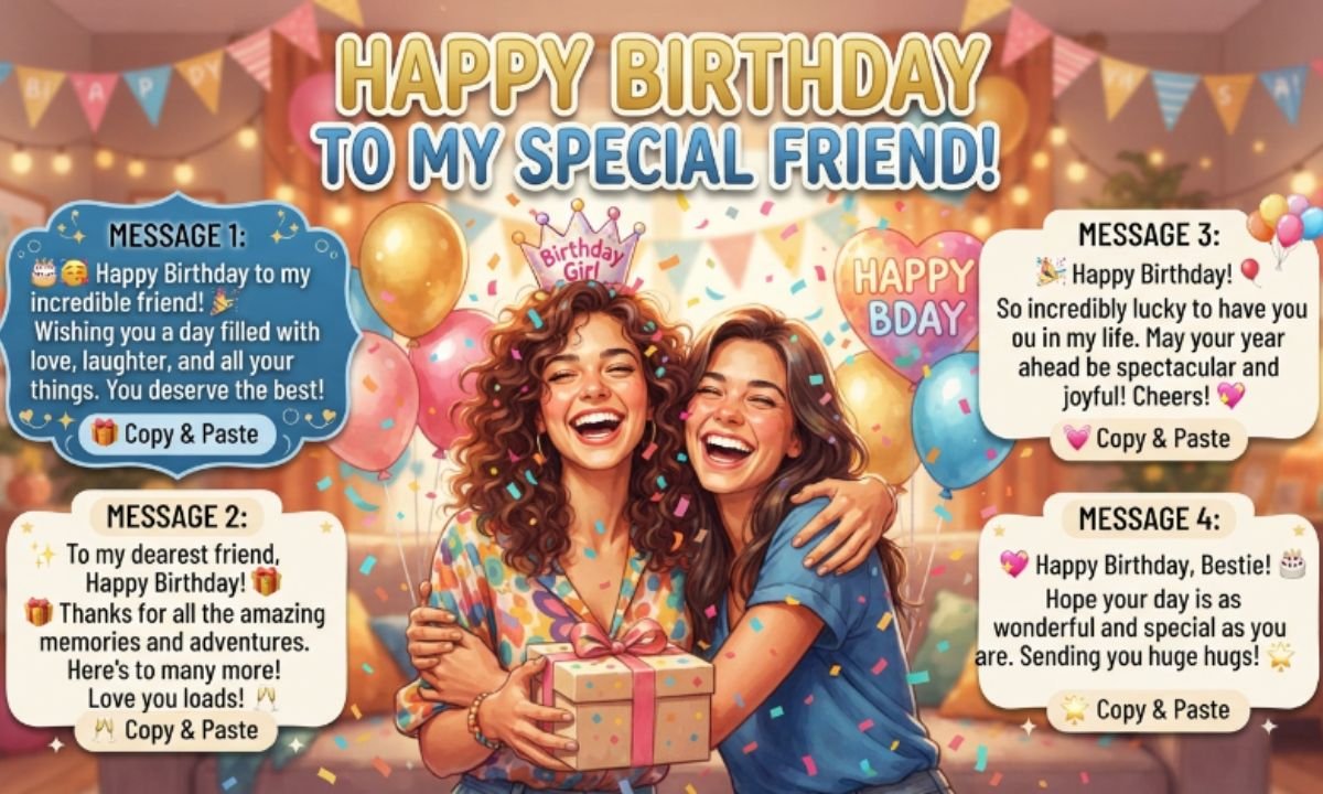 Special Friend Birthday Wishes You Can Copy and Paste