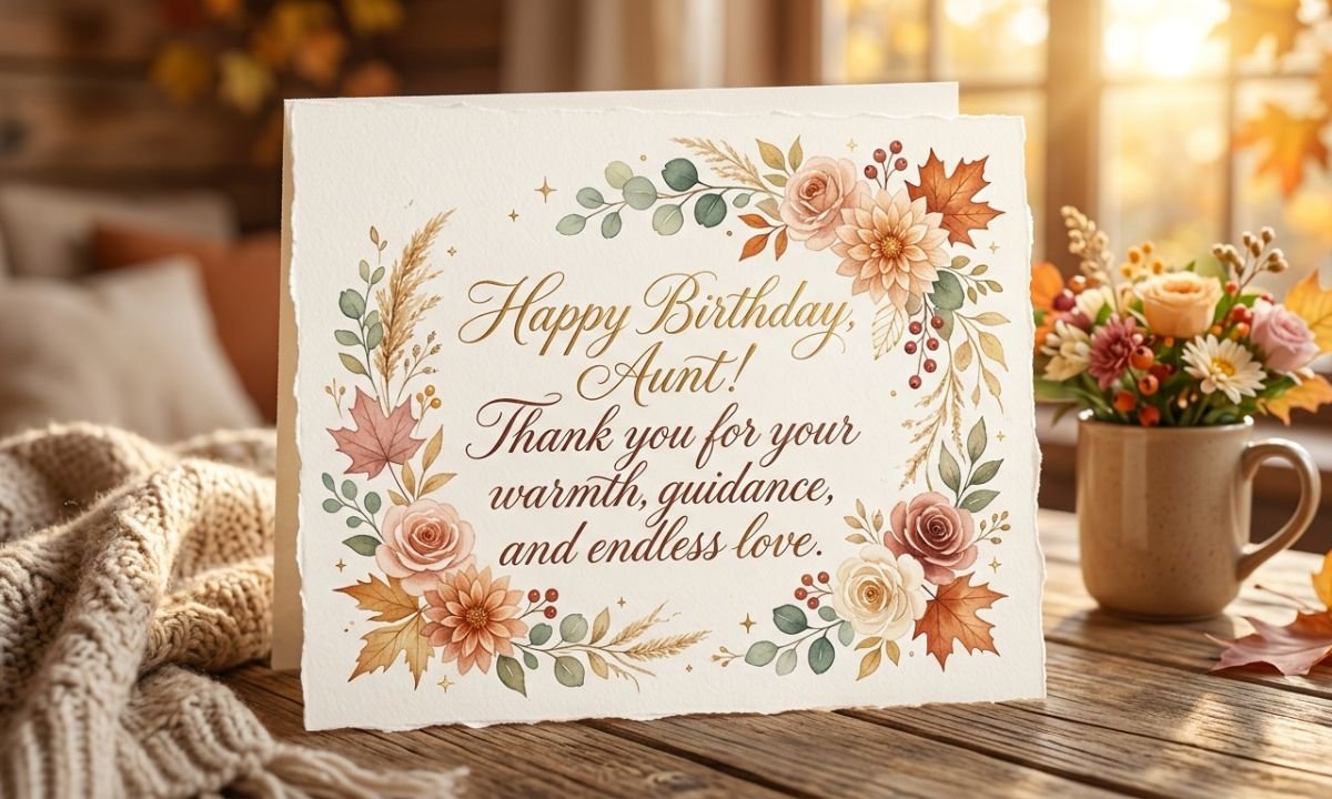 Thankful Birthday Messages for Aunt
