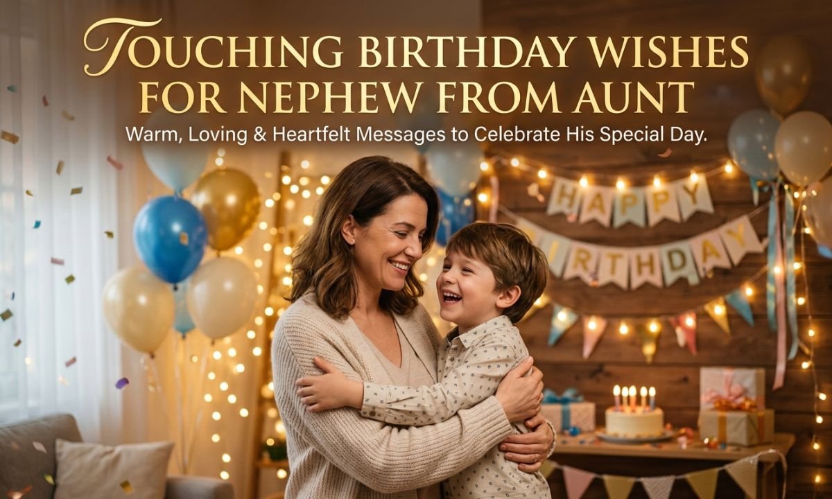Touching Birthday Wishes for Nephew from Aunt