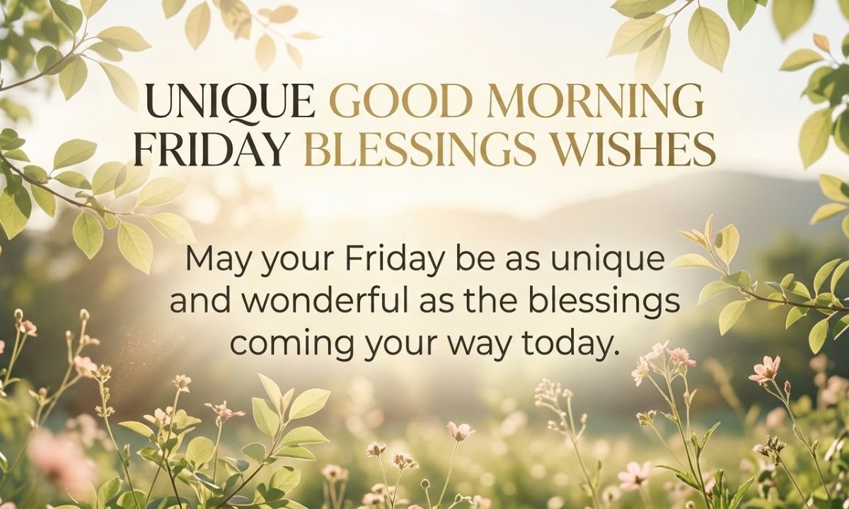 Unique Good Morning Friday Blessings Wishes