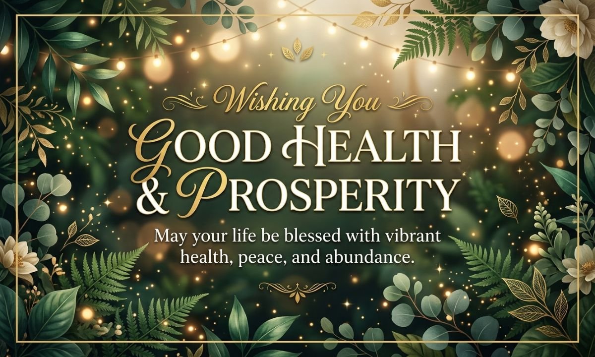 Wishing You Good Health and Prosperity