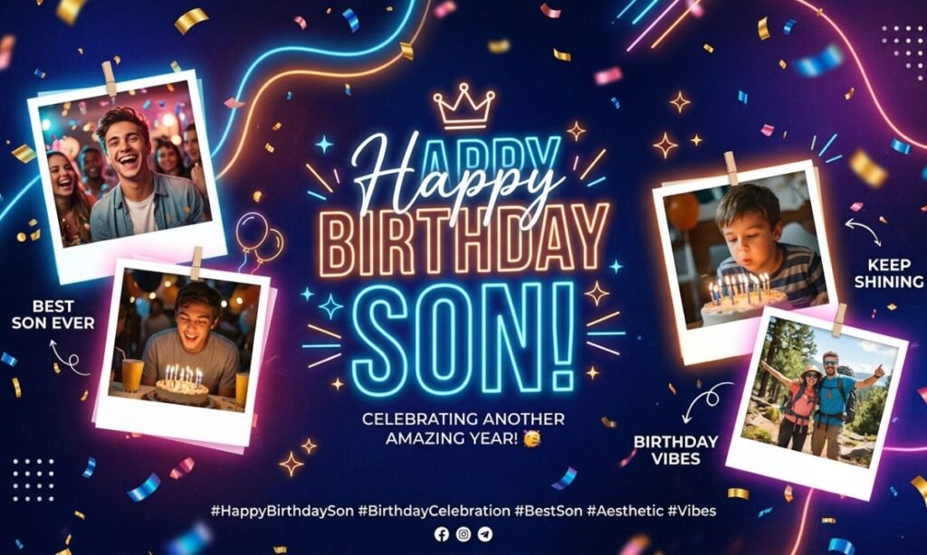 Birthday Captions for Son on Instagram, Facebook & Snapchat