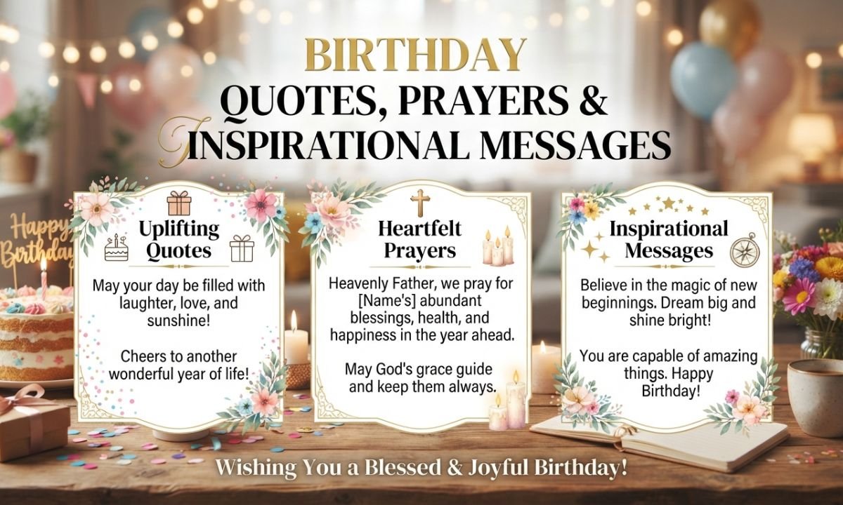 Birthday Quotes, Prayers & Inspirational Messages