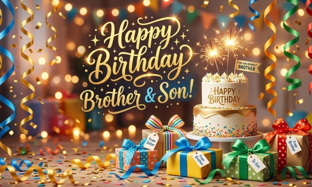 Birthday Wishes for Son from Sister and Brother