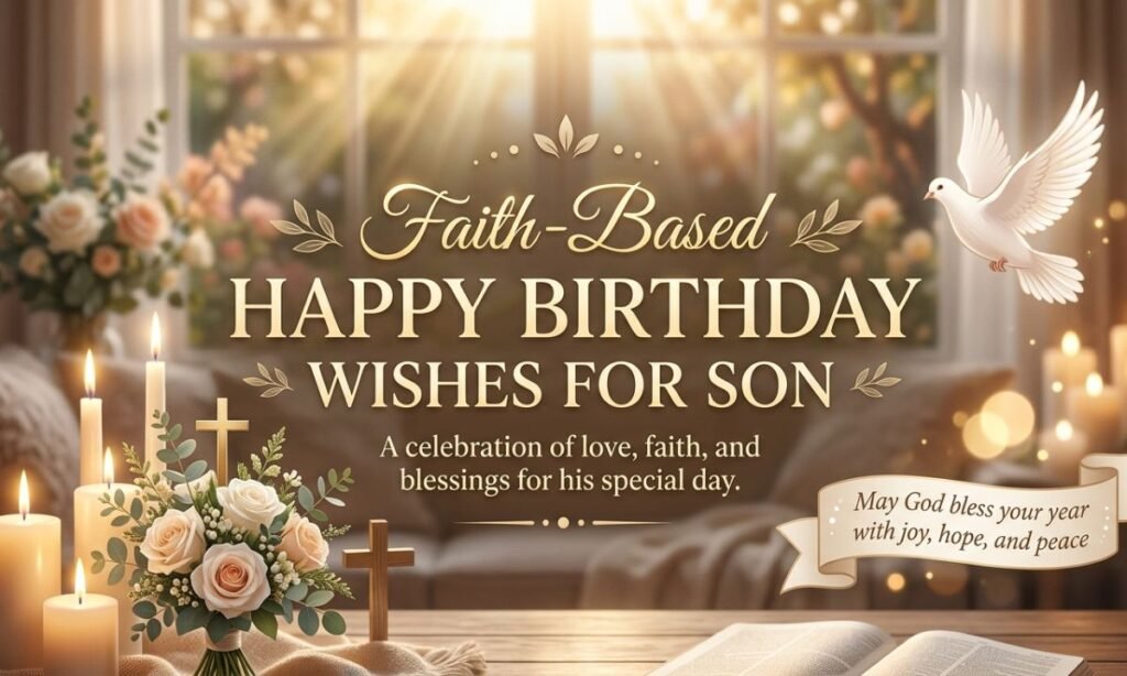 Faith-Based Happy Birthday Wishes For Son