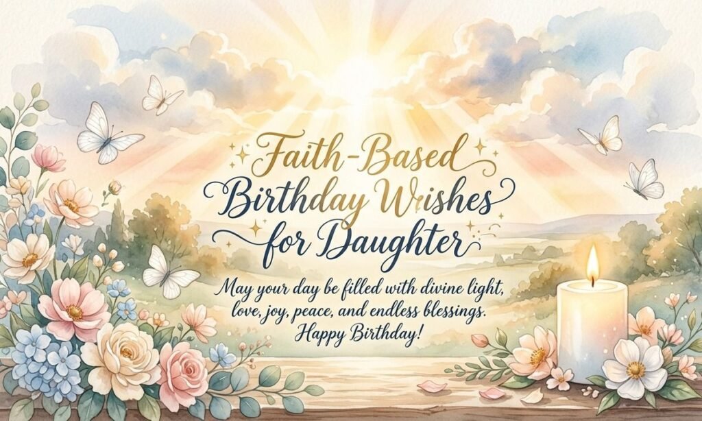 Faith-Based Happy Birthday Wishes for Daughter