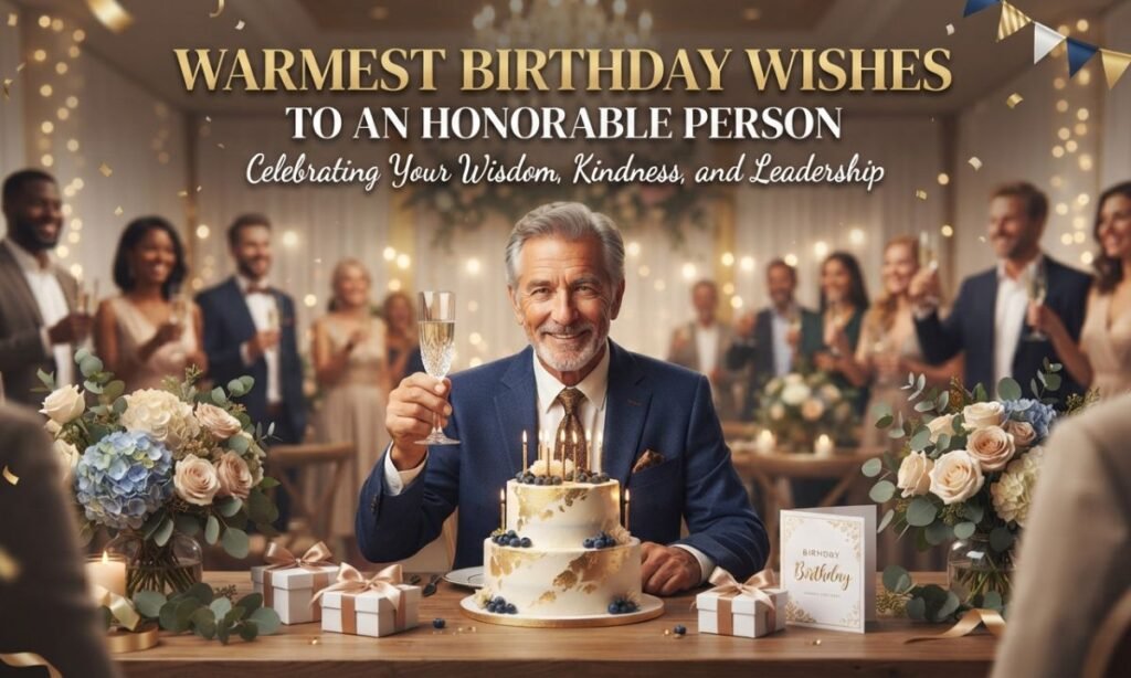 General Birthday Wishes for Honorable Person