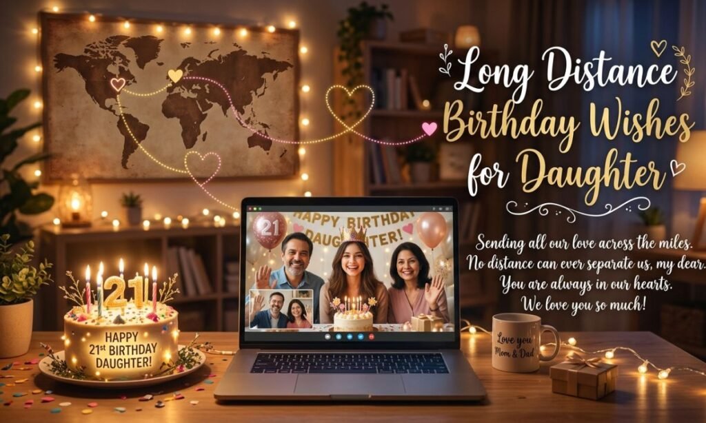 Long Distance Birthday Wishes for Daughter